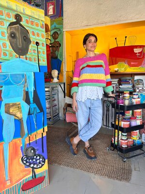 Sofía Sibru im Studio