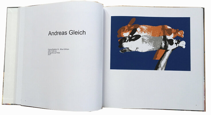 Andreas Gleich nello studio: Ausstellungskatalog Berlin 2017