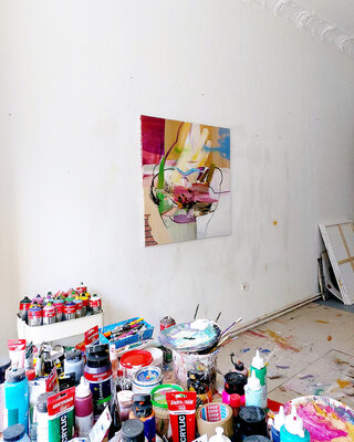Birgit Fechner im Studio: Atelier 2021 in Berlin Kreuzberg