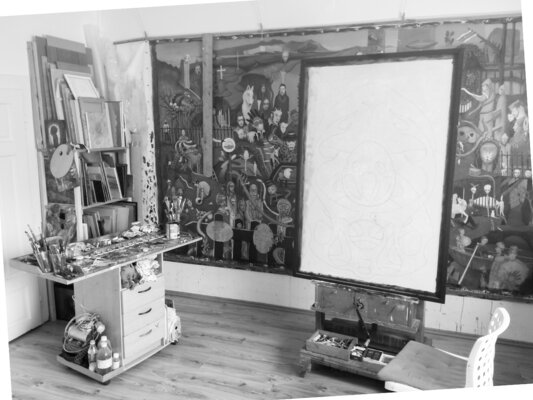 Gyula Szabó im Studio