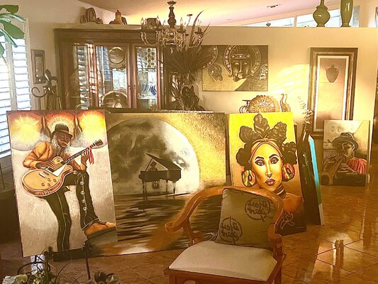 Andy Hollimon in the Studio