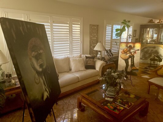 Andy Hollimon in the Studio