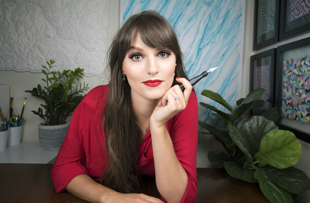 Olga Skorokhod in the Studio