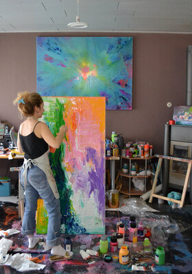 Roxana Soos in de studio