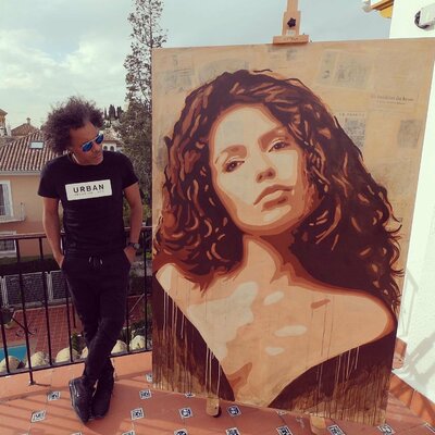 Michel Acosta Perez en el estudio