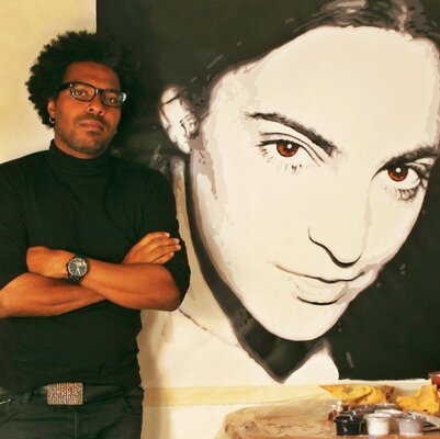 Michel Acosta Perez en el estudio