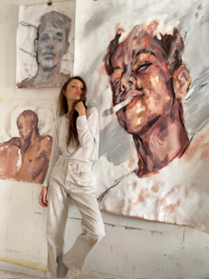Claudia Barbu in the Studio