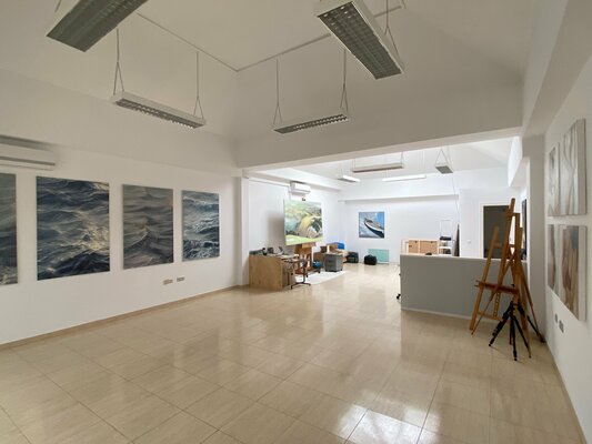 Sergej Sologub in the Studio: Atelier Benalmadena bei Malaga. Spanien