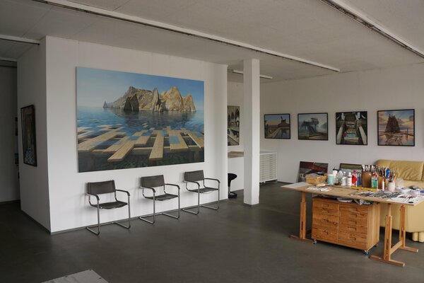 Sergej Sologub in the Studio: Atelier  Köln