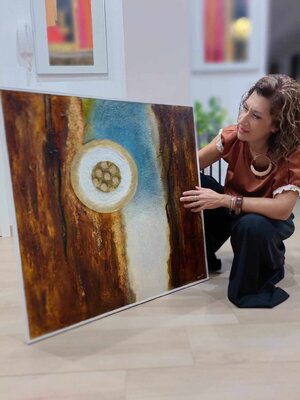 Ivana Urso in de studio