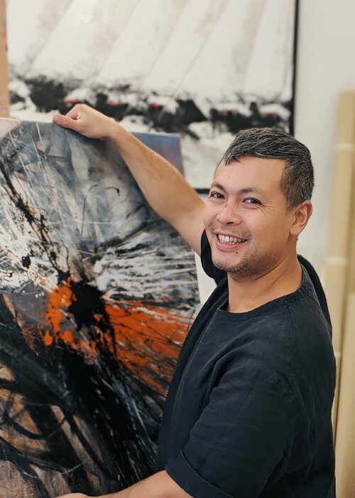 Les voiles de Saint-Tropez... (PAYSAGE ABSTRAIT 2025) de Olivier Messas ...