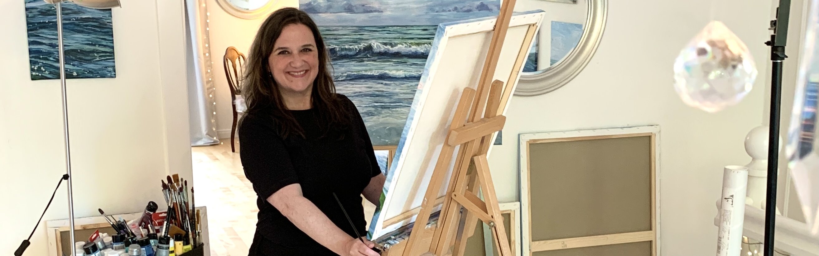 Exposición Exposición individual "Wellen, Watt und Wasserlilien" Galería de arte Ahoi - Sandra Gebhardt-Höpfner