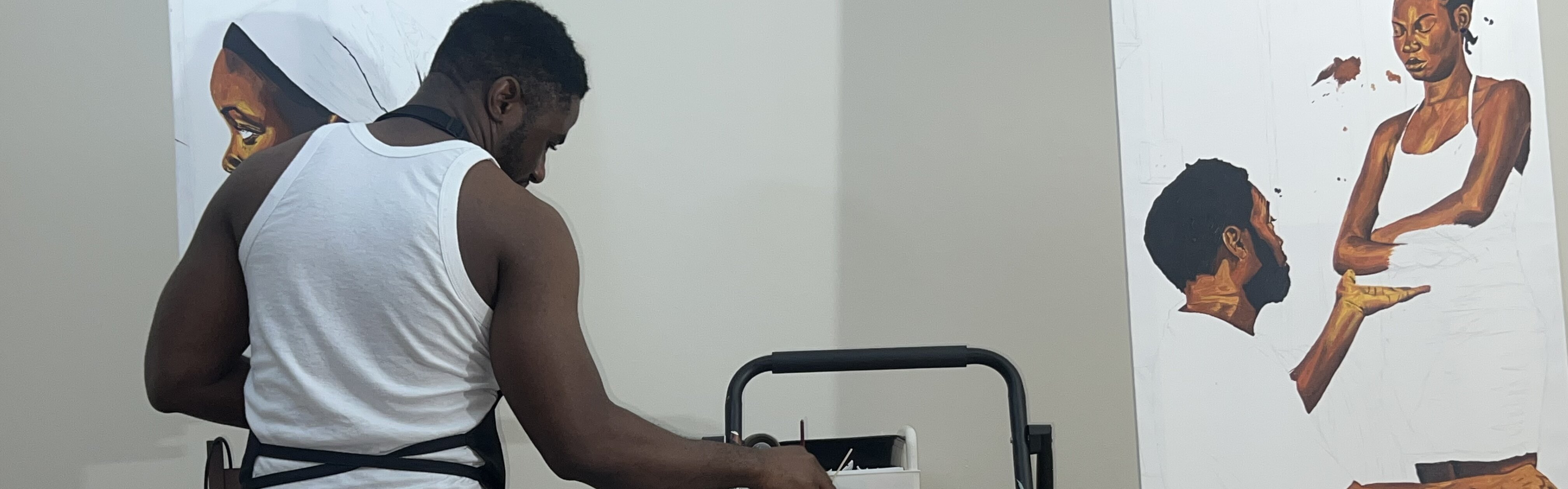 Exposición Narrativas Inacabadas, Exposición Individual - Emmanuel Akolo