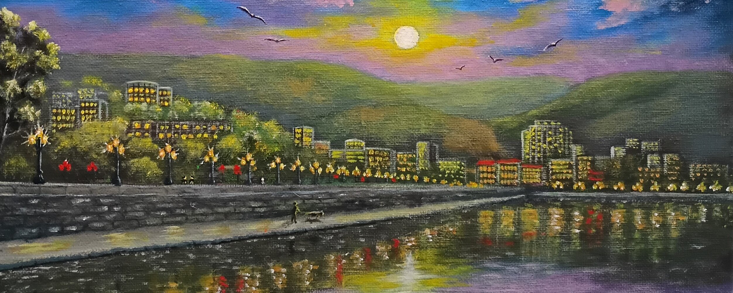 Exposición Atardecer romántico - Laura Livetskiy