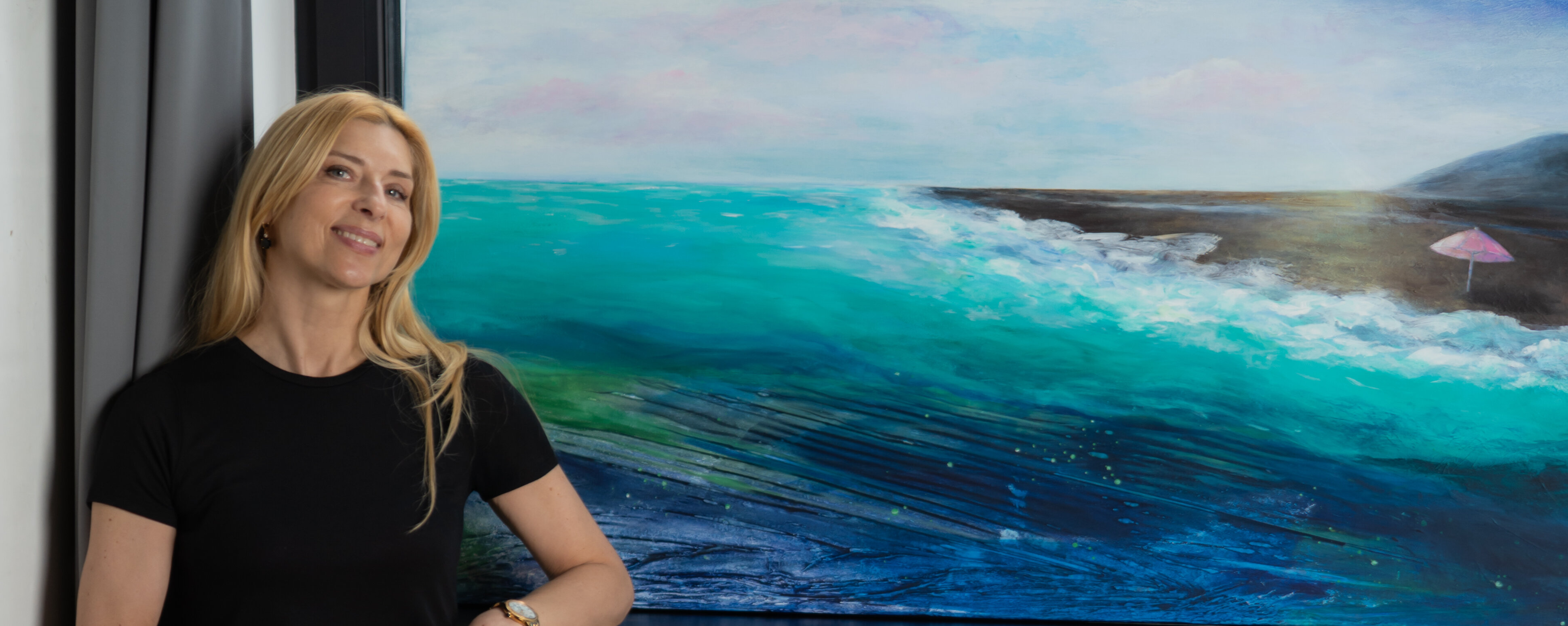 Exposition « Je suis une couleur » : J'expose 20 de mes tableaux. – Laura Miskinyte