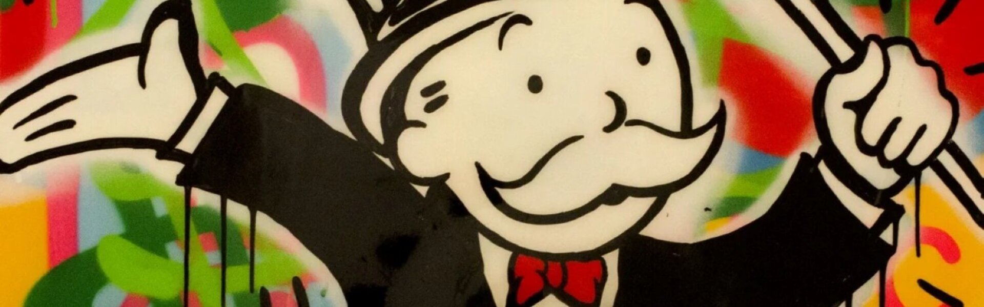 Banksy | Pulp Fiction (2004) - Zeefdruk op papier, image size:1920x599