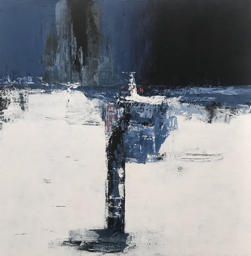Out of the blue 1 di Sylvie Hamou, Pittura in vendita su Singulart