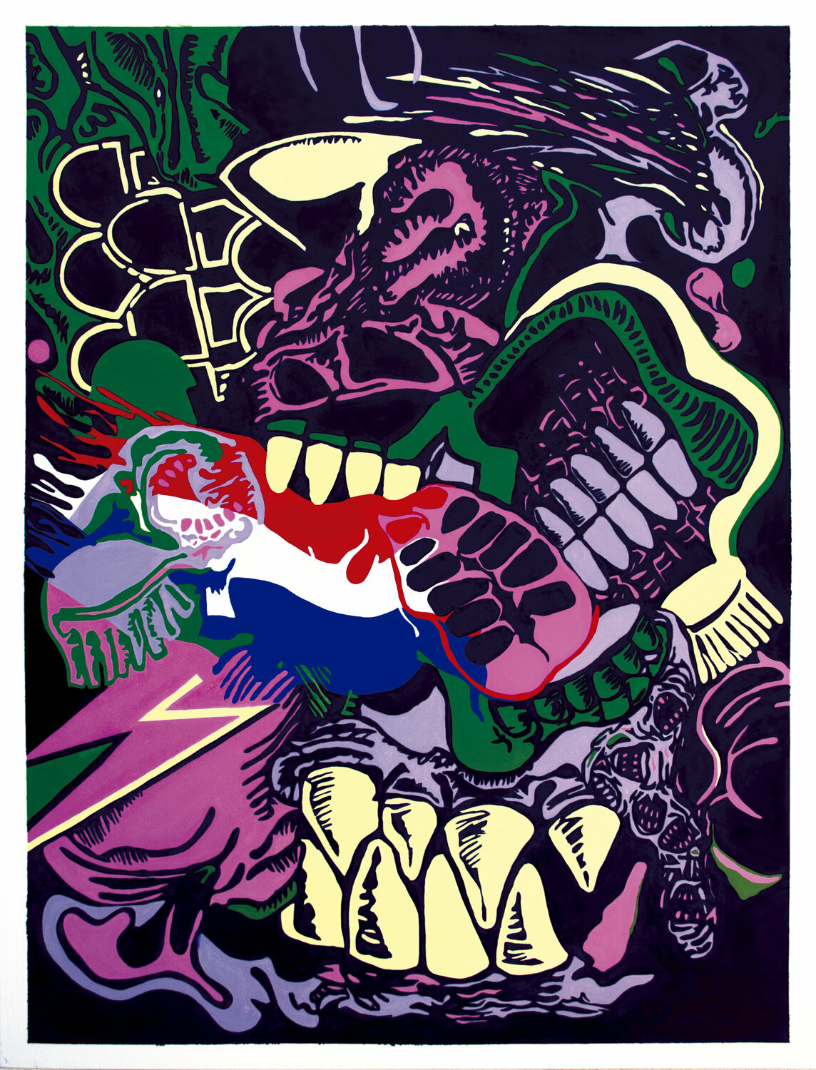 Juan Alfredo Stroessner by Claudio Rojas (2019) Painting Oil on