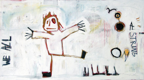 WE ARE ALL DANCING ON A STRING par Hari Beierl, Peinture en vente sur Singulart