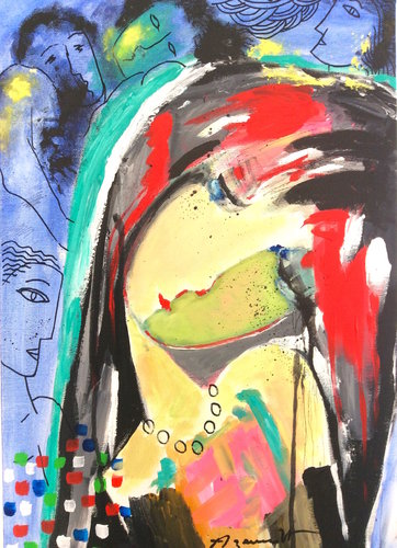 "Sophia" van Jean-Louis Azencott, Schilderij te koop op Singulart