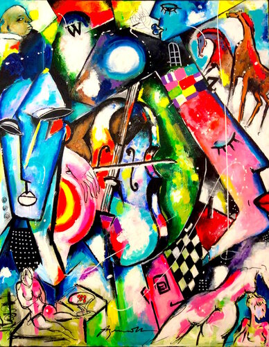 VIVE LE ROI di Jean-Louis Azencott, Pittura in vendita su Singulart