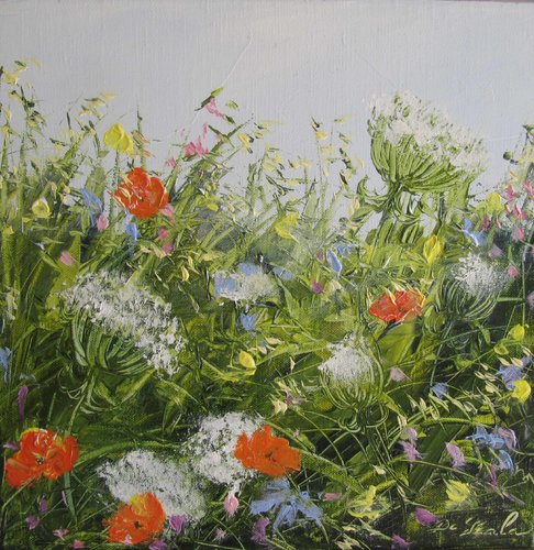 fleurs sauvages di Brigitte Di Scala, Pittura in vendita su Singulart
