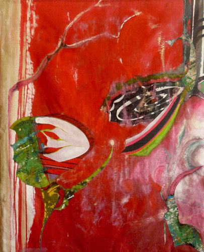conversation sauvage 1 di Véronique Egloff, Pittura in vendita su Singulart