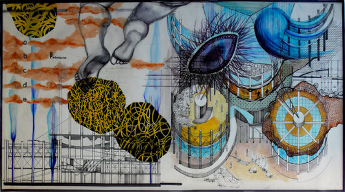 lieu sacré 10 van Véronique Egloff, Tekening te koop op Singulart