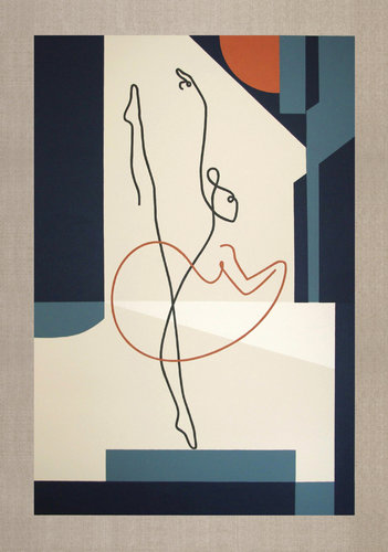 Swan Lake Ballet II di Bernard Simunovic, Pittura in vendita su Singulart