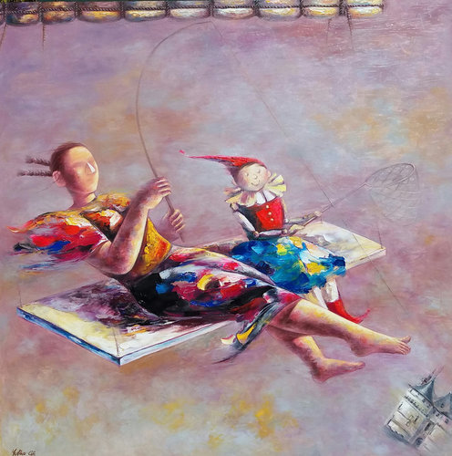 Pêcheurs van Yutao Ge, Schilderij te koop op Singulart