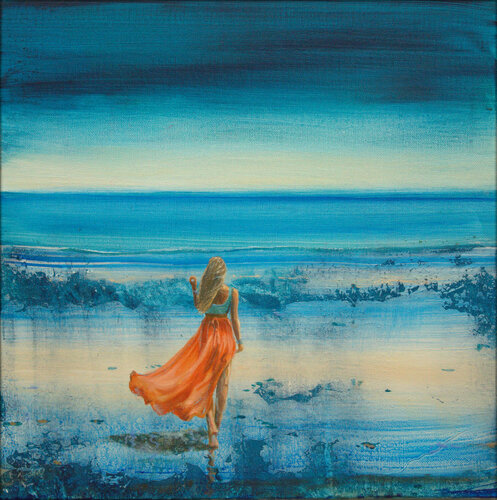 Je marchais pourtant seul sur la plage quand elle apparut devant moi, marchant d'un pas cadencé au rythme de mon cœur, puis elle s’évanouit comme une vague qui s'endort François Pagé