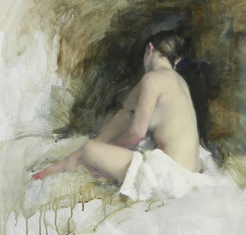 Nude/on white 4 di Michael Alford, Pittura in vendita su Singulart