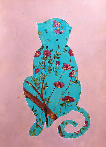 Pink monkey van Karenina Fabrizzi, Schilderij te koop op Singulart