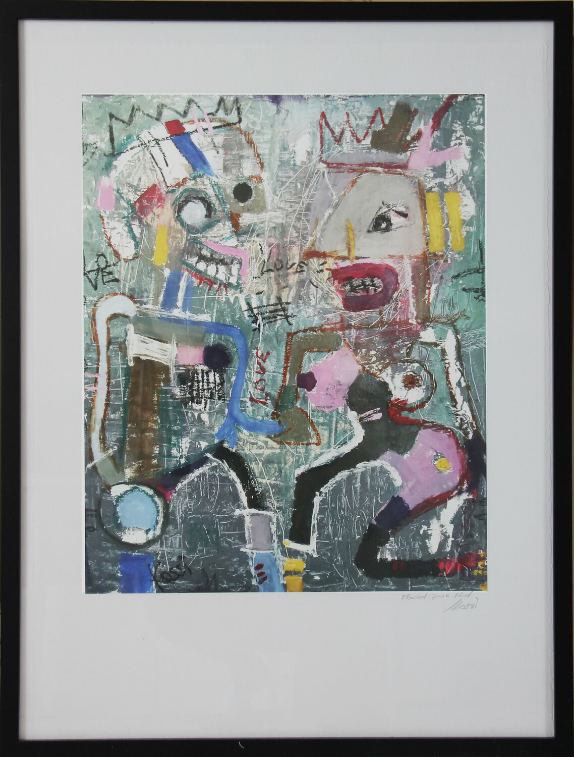 Flashed Junk Mind by Kristin Kossi (2016) Print Screen Printing on