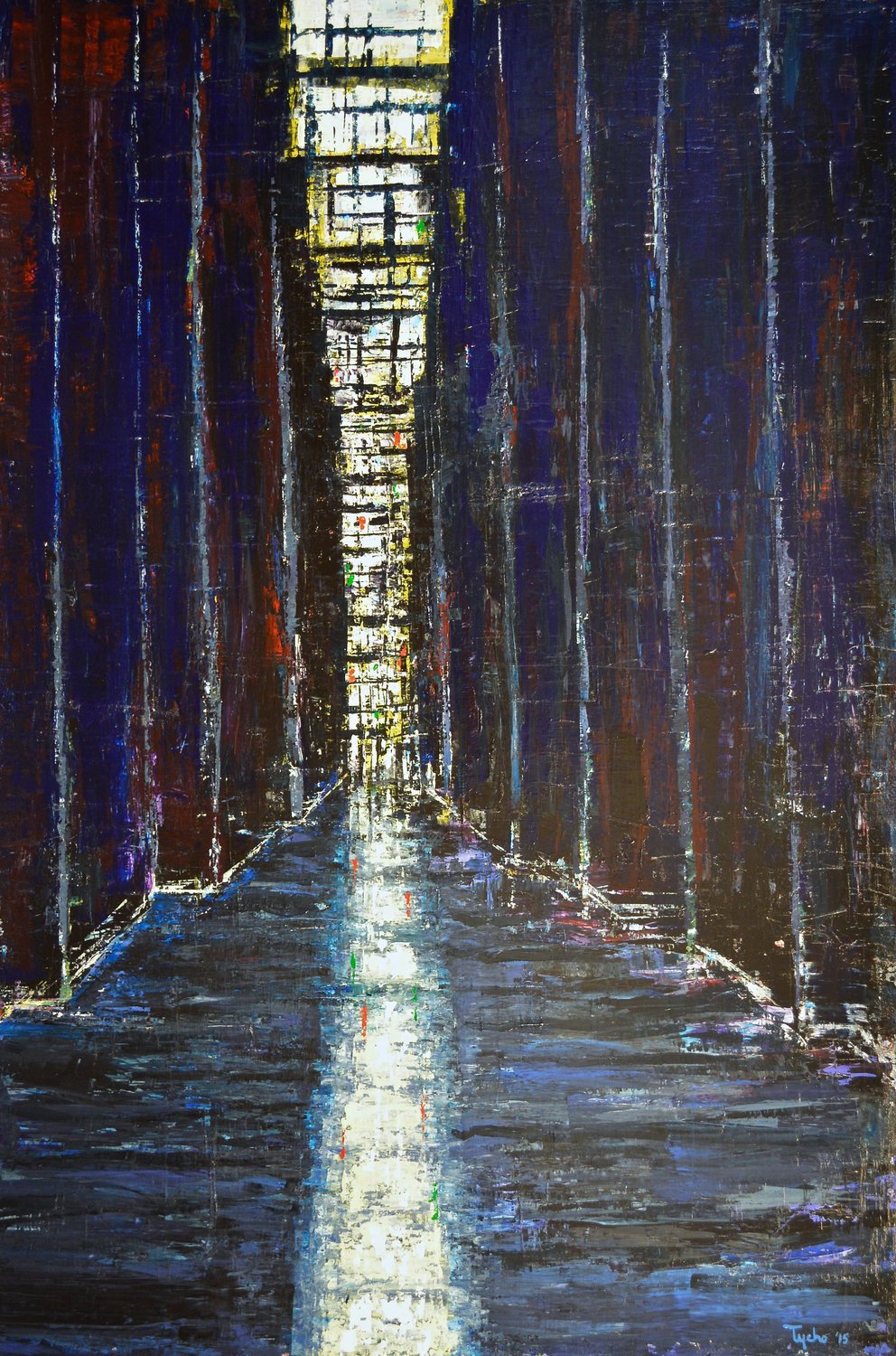 Alley in Blue and Violet David Tycho