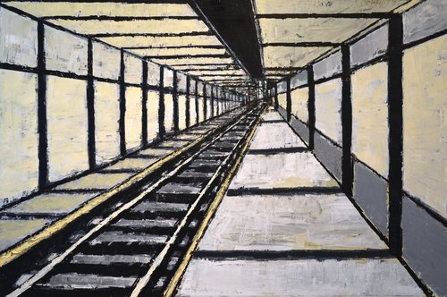 Station No. 3 par David Tycho, Peinture en vente sur Singulart
