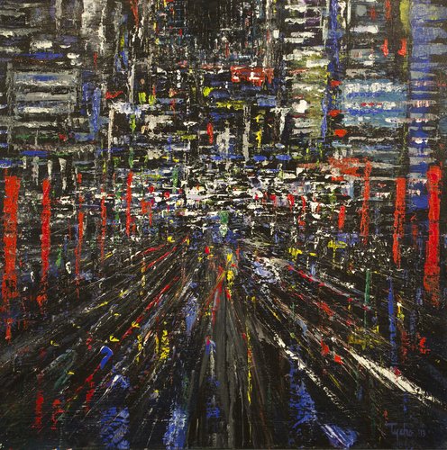 Tokyo Rhythms No. 6 di David Tycho, Pittura in vendita su Singulart
