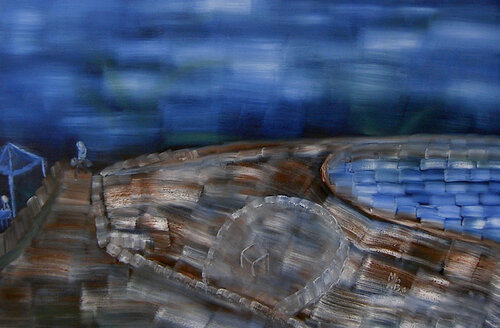 Looking around di Min Zou, Pittura in vendita su Singulart