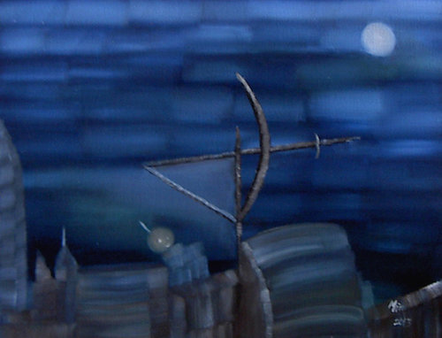 Exploring... van Min Zou, Schilderij te koop op Singulart