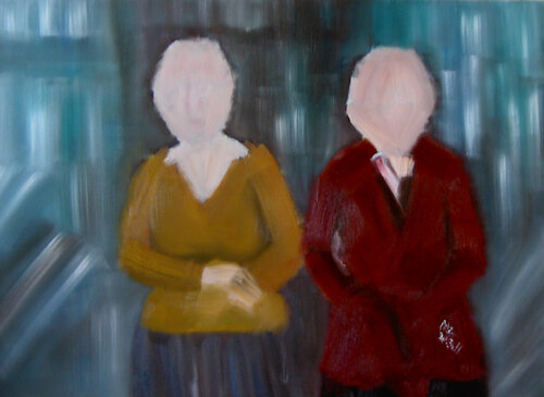 A couple of devout Tibetans di Min Zou, Pittura in vendita su Singulart