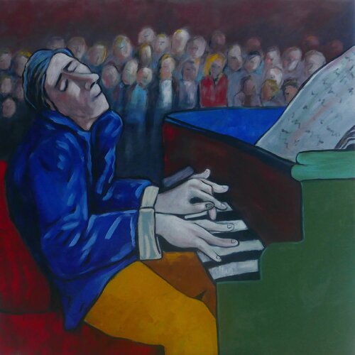 The Concert Pianist van Ta Byrne, Schilderij te koop op Singulart