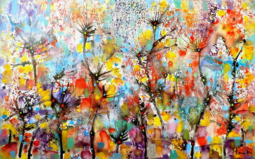 Abstract landscape(homage to Chopin)-II von Stanislav Bojankov, Malerei kaufen auf Singulart