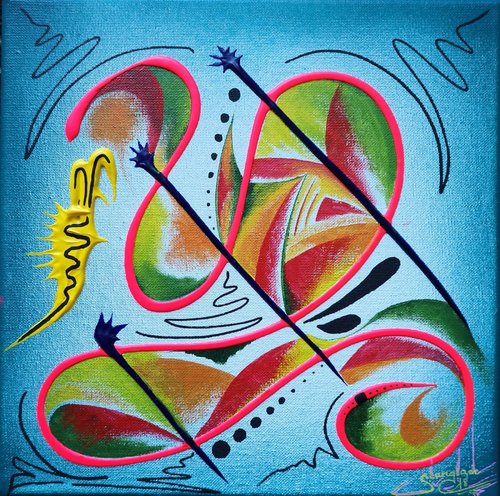 Peace of Joy 1 van Sandrine Langlade, Schilderij te koop op Singulart
