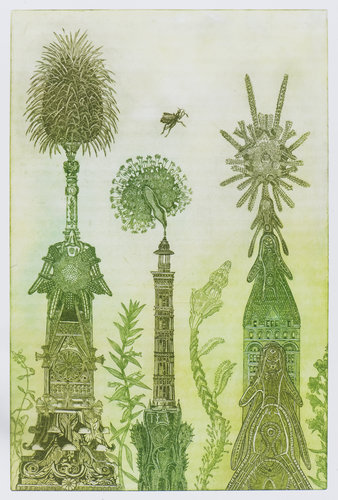 The botanical city von Annemarie Petri, Druck kaufen auf Singulart