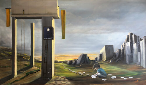 Der Träumer van Carola E. Thiele, Schilderij te koop op Singulart