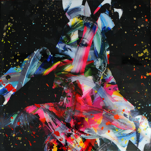 Bunny Kate black van Karin Vermeer, Schilderij te koop op Singulart