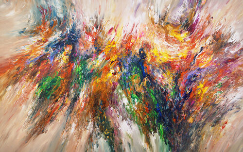 Extra large abstract Release Now XXXL 1 van Peter Nottrott, Schilderij te koop op Singulart