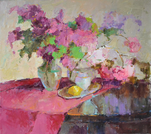 Aroma of spring _ oil on canvas di Alexander Shandor, Pittura in vendita su Singulart