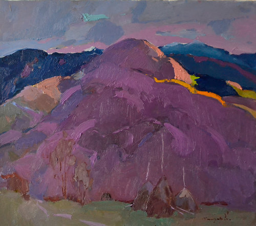 Harsh autumn _ oil on canvas de Alexander Shandor, Pintura a la venta en Singulart