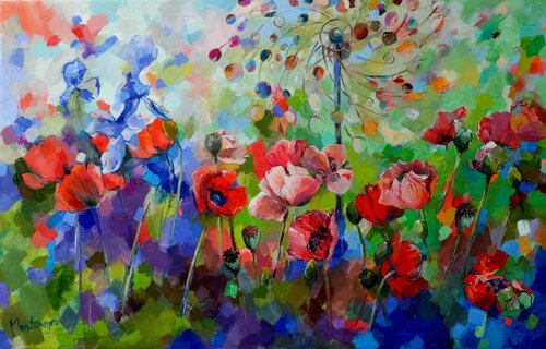 Poppies with wind wheels Miriam Montenegro